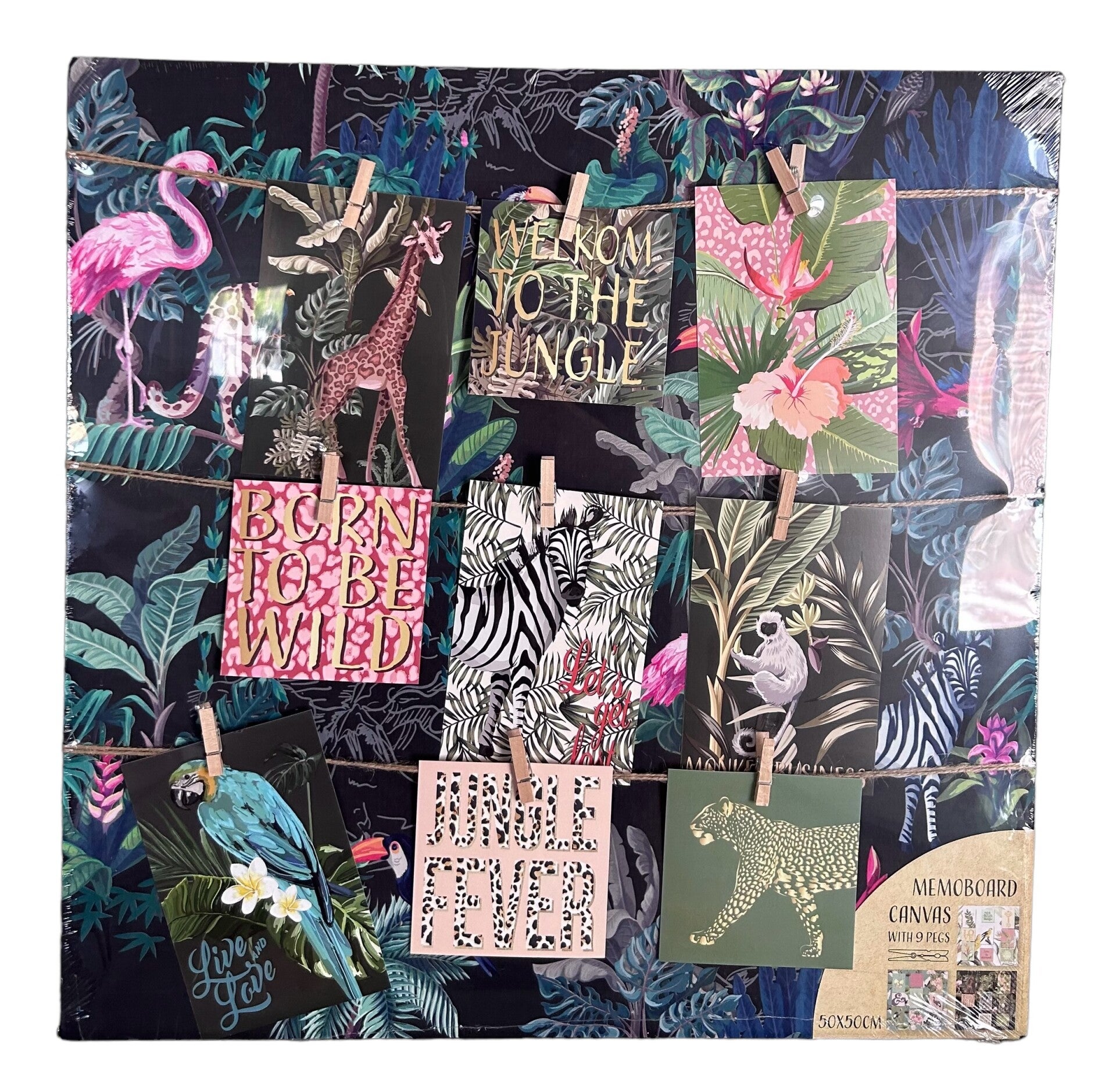 Memobord | Jungle | Canvas | 50x50cm