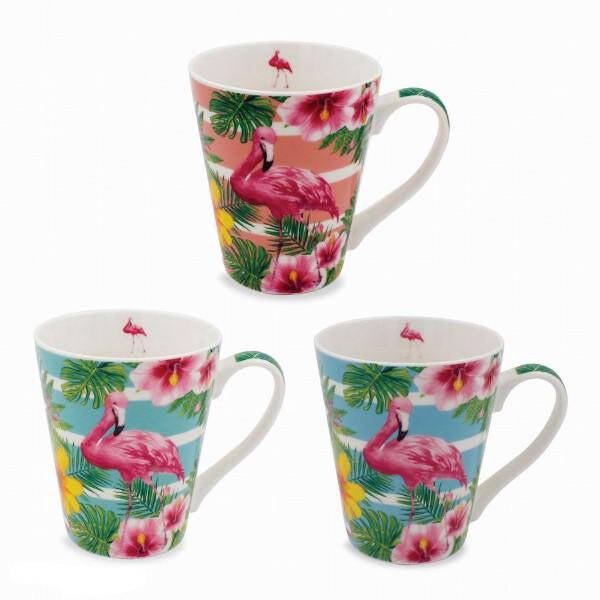 Mok flamingo in 3 kleuren