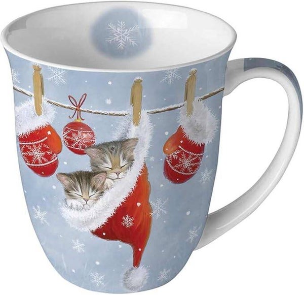 Mok | Kerstmok | Katten | Just Sleepy | 400ml