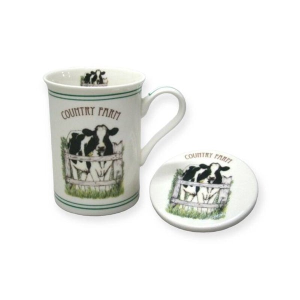 Mok & onderzetter koe