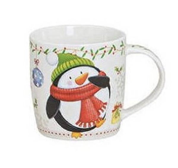 Mok | Pinguïn | Kerstmok | Porselein | 300ml