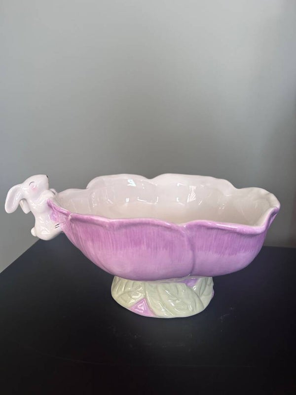 Paasschaal Konijn Roze – Elegante Bowl voor Jouw Paastafel! 🐰💜