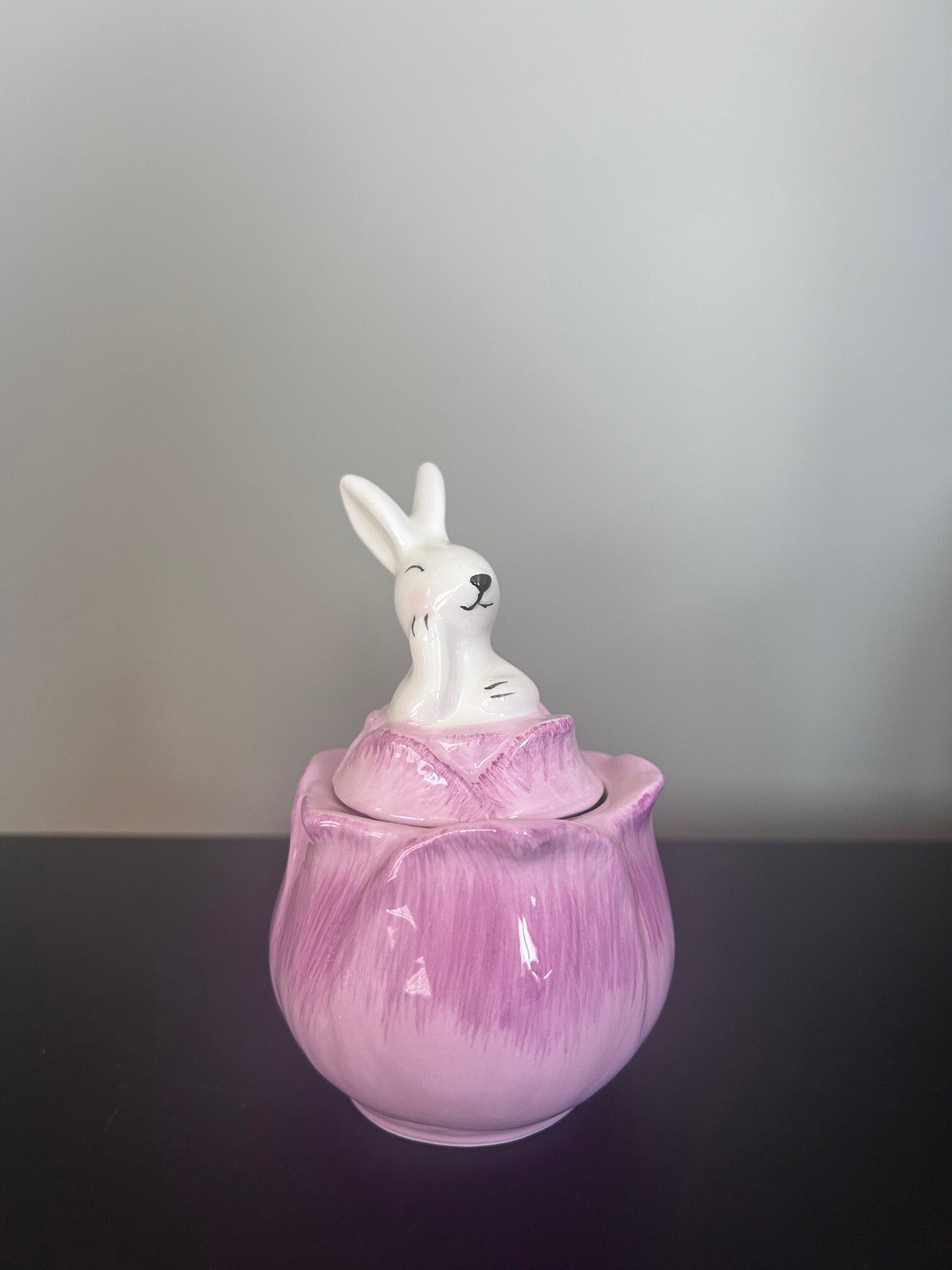 Voorraadpot Konijn Paars – Stijlvolle Opberger voor Pasen! 🐰💜
