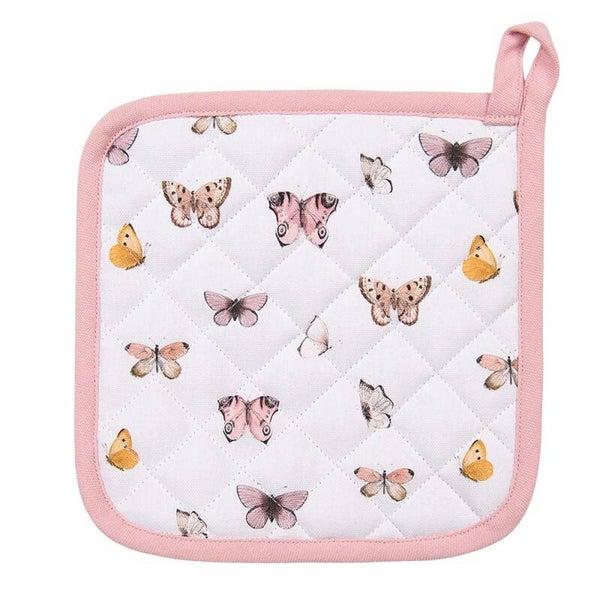 Pannenlap Vlindermotief – 20x20 cm – 100% Katoen | Clayre & Eef