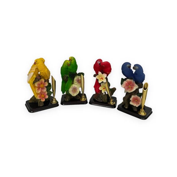 Penhouder papegaai (in 4 kleuren)