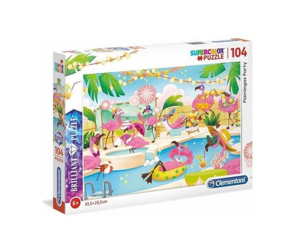 Puzzel flamingo voor kinderen (104 stukjes)