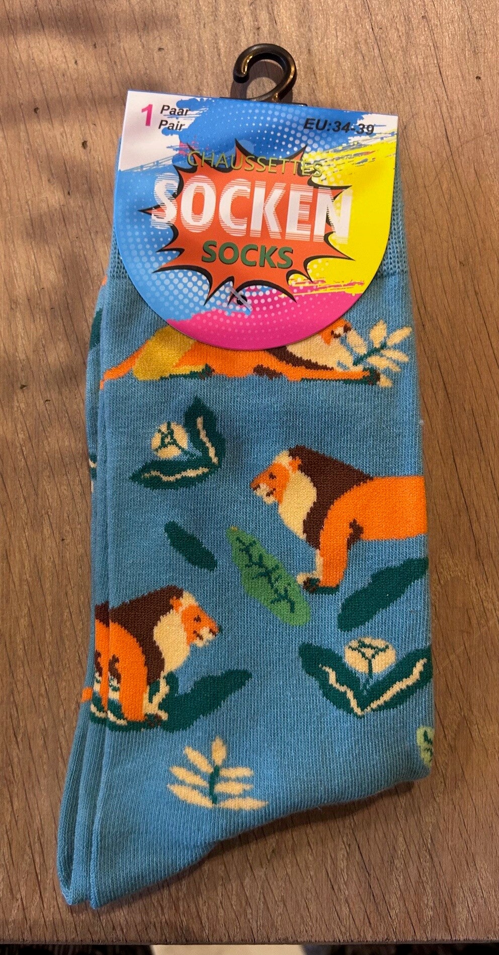 Leeuwensokken – One Size 34-39