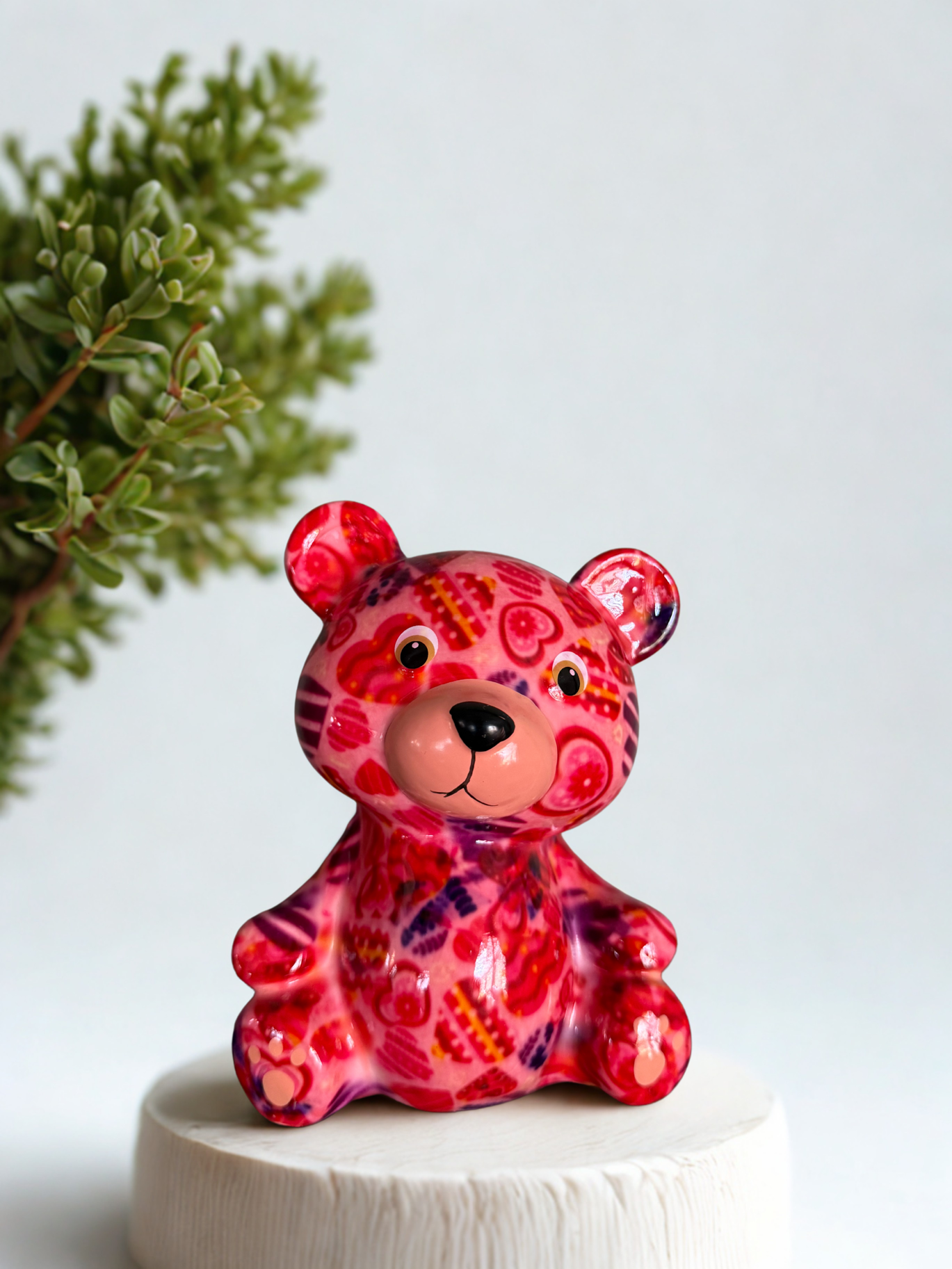 Toto de Beer – Kleine Roze Spaarpot met Hartjesdesign | Pomme Pidou (S)