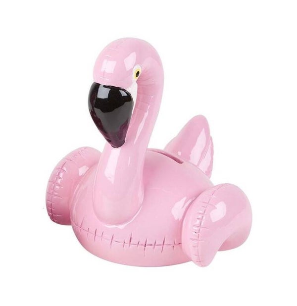 Spaarpot | Flamingo | Floating | Klein | Pomme Pidou | Keramiek | 14 x 13,5 x 15cm