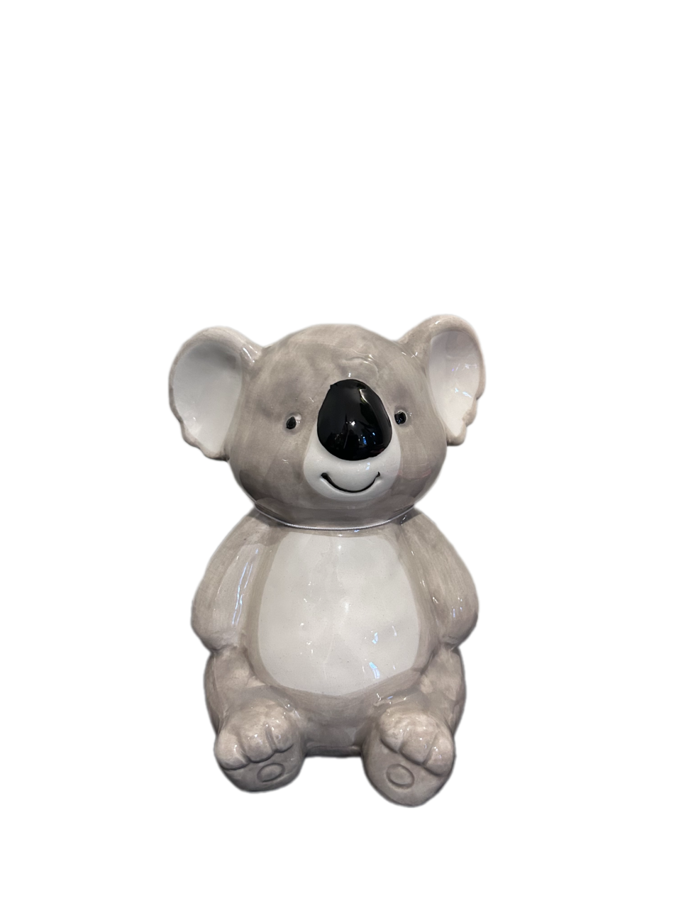 Spaarpot | Koala | Grijs | Wit | Zwart | Keramiek | 17x12x8cm