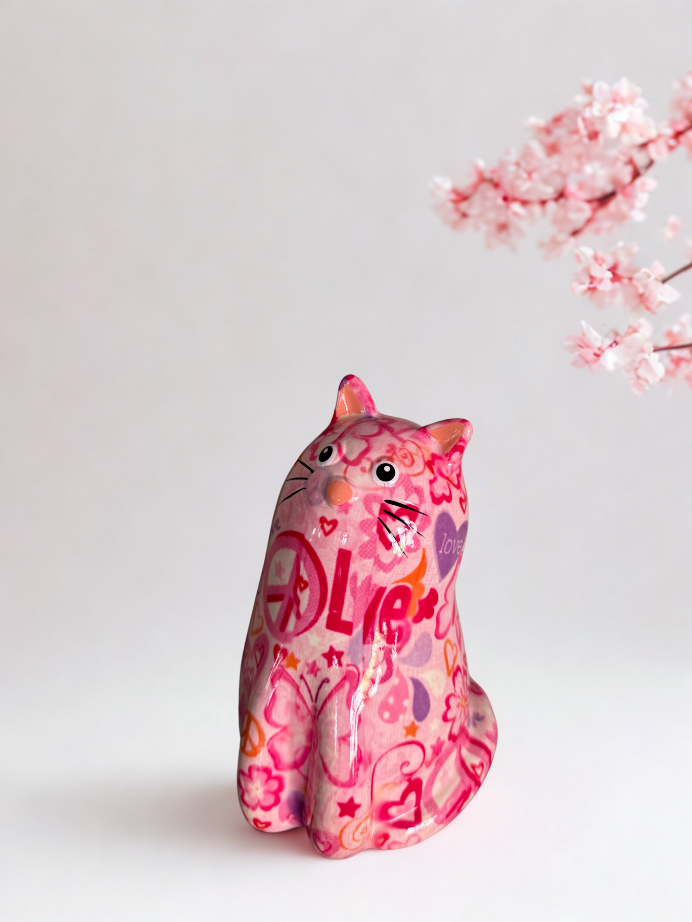 Clio de Kat – Roze Spaarpot & Decoratief Beeldje | Pomme Pidou