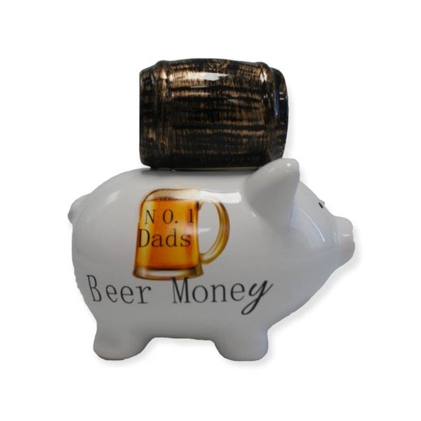 Spaarpot / spaarvarken 'Piggies with a Mission' - No.1 Dad's Beer Money