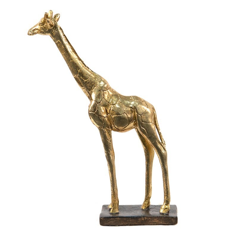Beeld giraffe goud