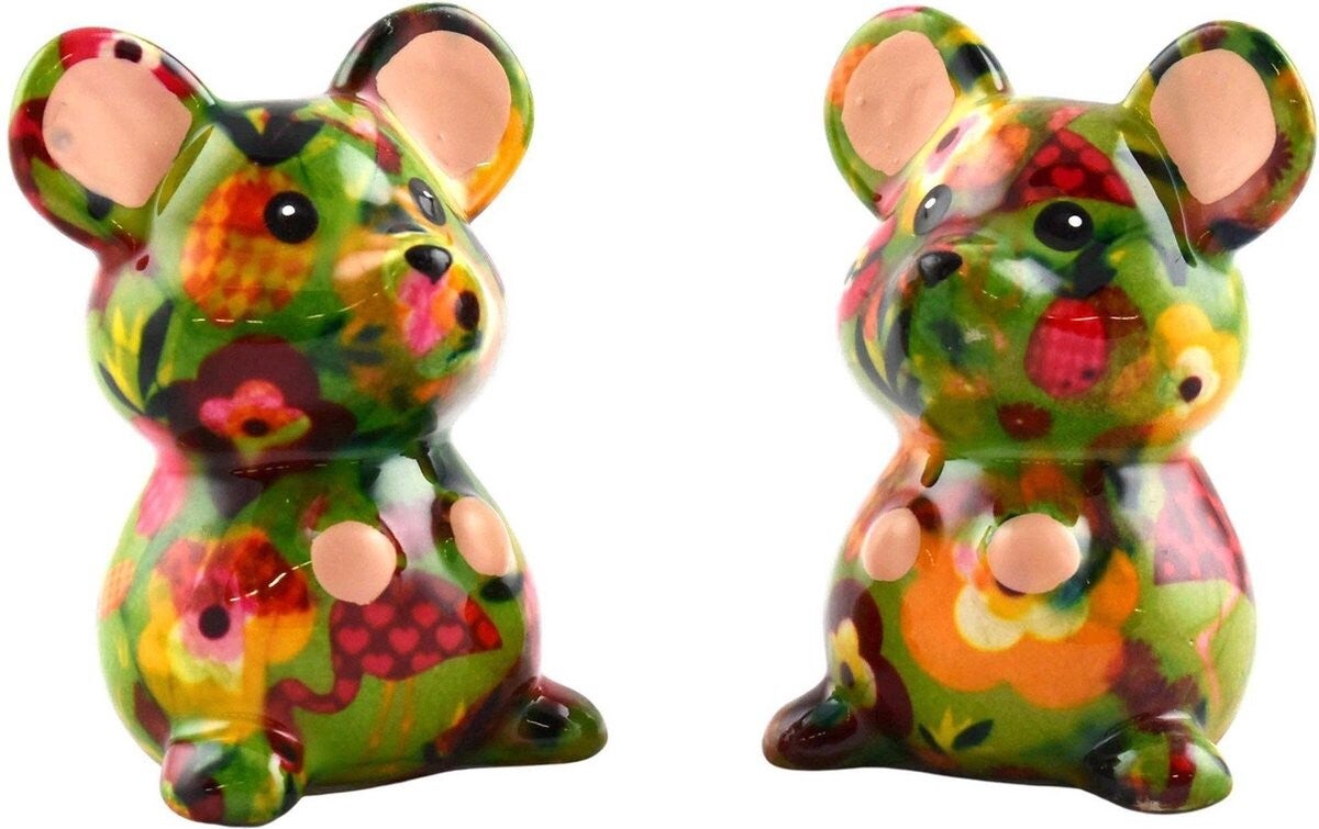 Peper en zoutstel muis Martha groen