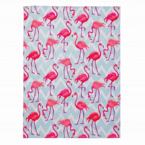 Theedoek met flamingo's