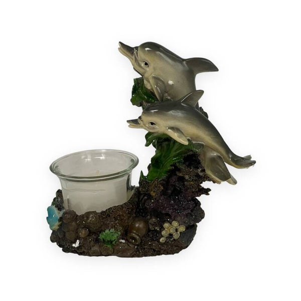 Kaarsenhouder dolfijnen