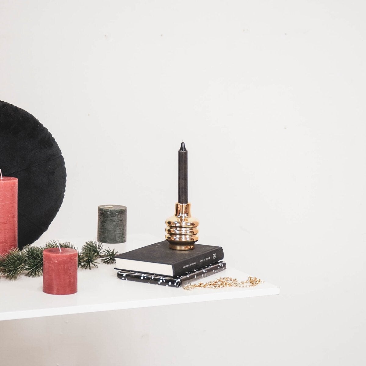 Kandelaar | Bubbel | Goud | Housevitamin | Polyresin | 7x7x10cm