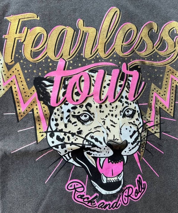 T-shirt panter "Fearless Tour" onesize