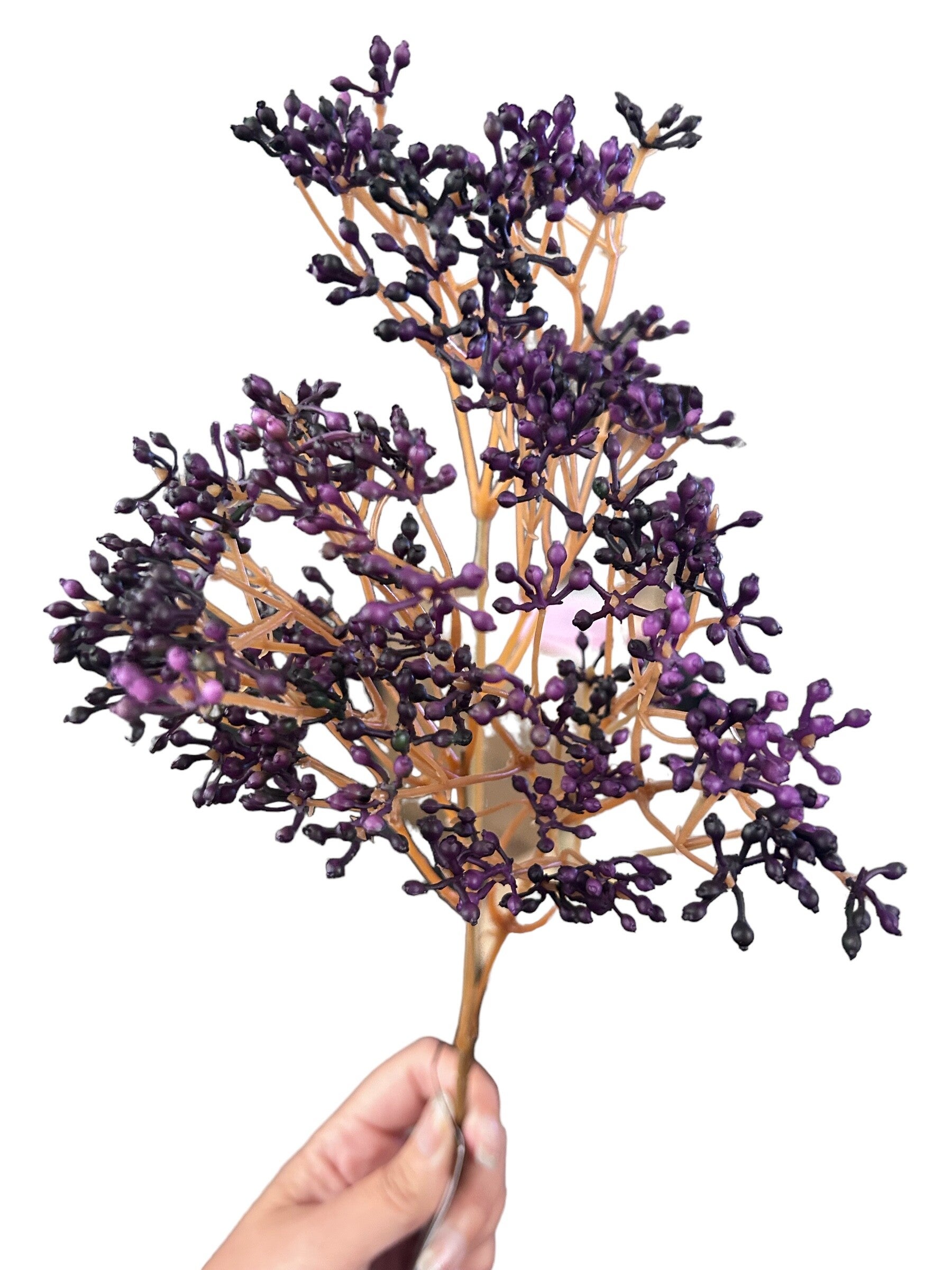 Zijdenbloem paars gipskruid (66cm)