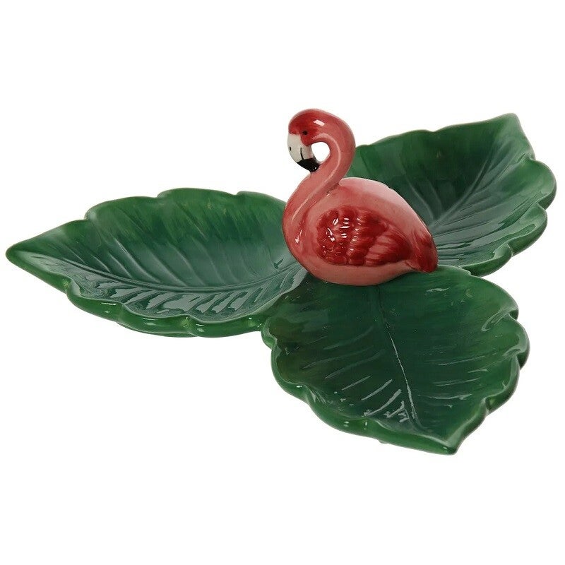 Decoratieve schaal flamingo