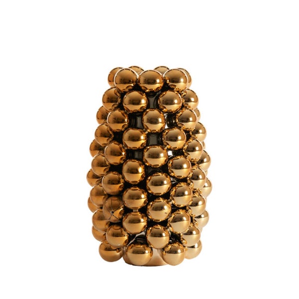 Vaas | Kerstballenvaas | Goud | Light & Living | Biyang | Keramiek | 18x18x28cm