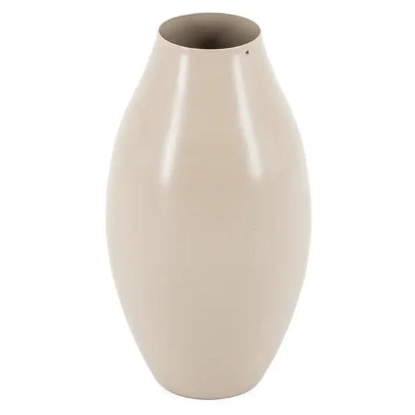 Vaas | Beige | Metaal | 4,5x9,5x18cm
