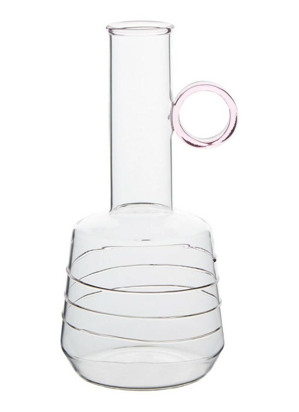 Moderne vaas 'Swirl' met roze