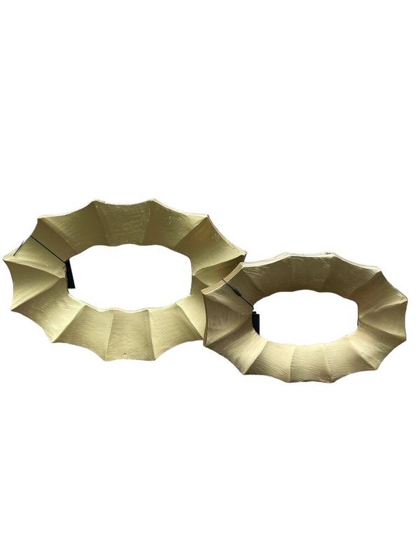 Colmore vaas Textures liggend goud (groot of klein)