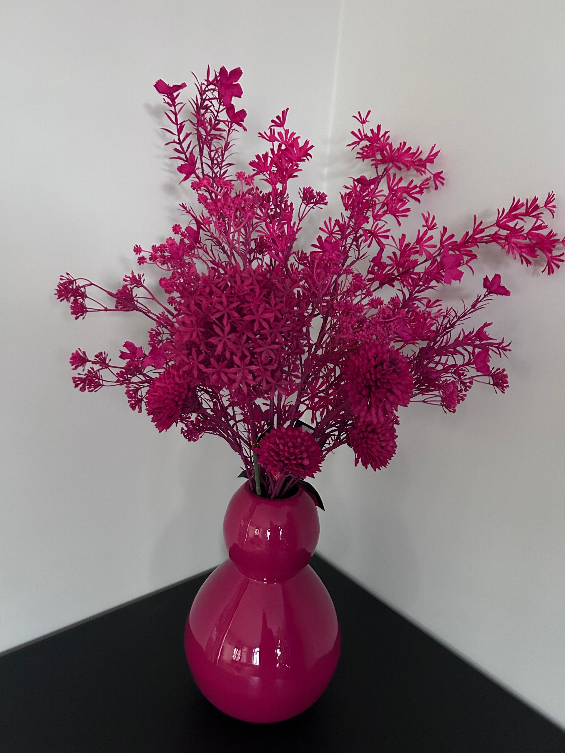 Vaas | Zijdenboeket | Colmore | Roze | Fuchsia | Vaas met Zijdenboeket