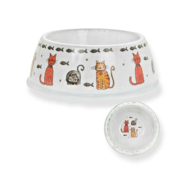 Katten voerbak met poezen