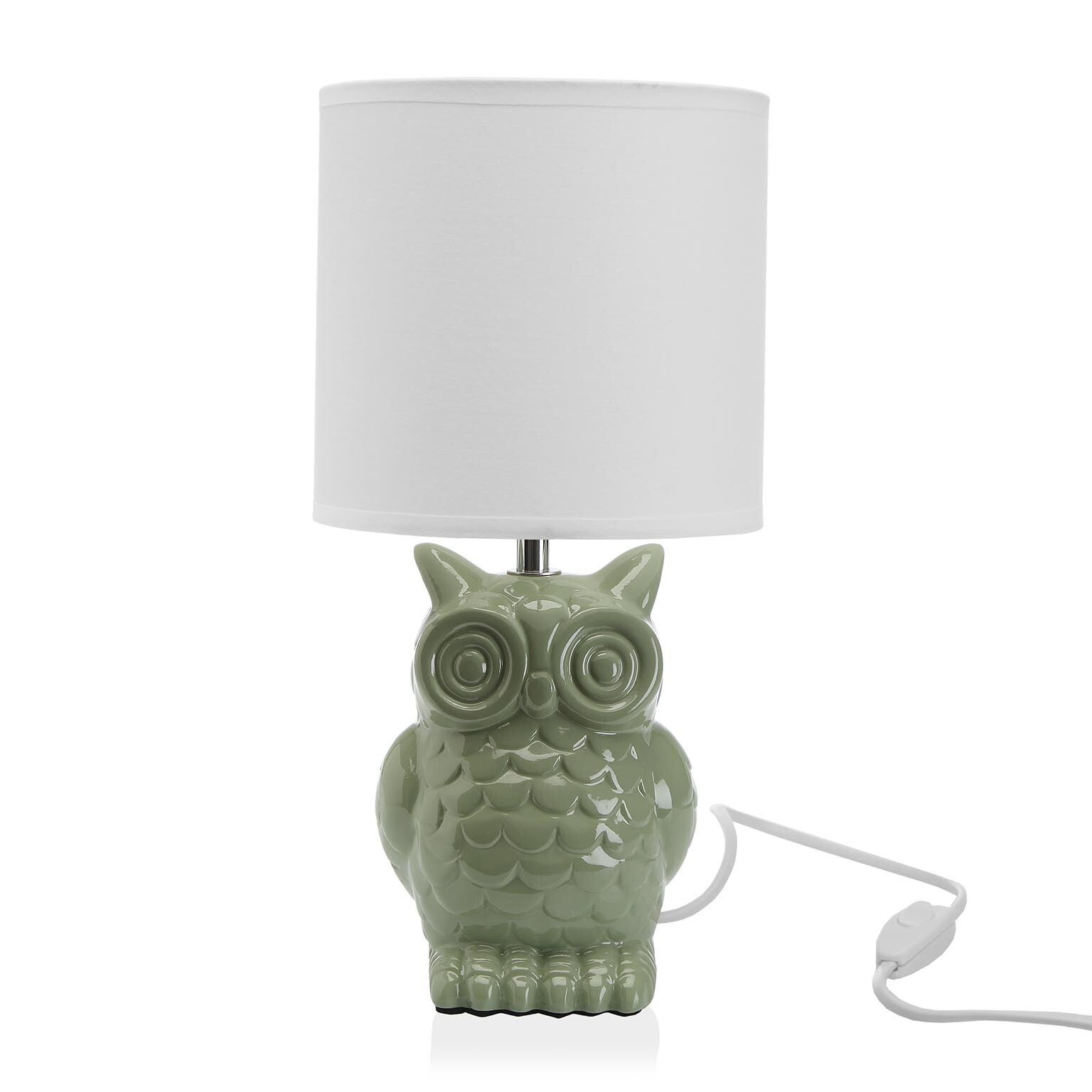 Tafellamp uil groen