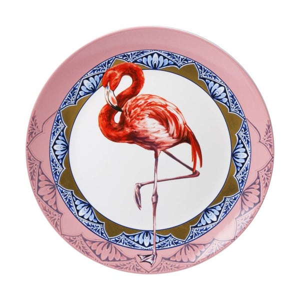 Wandbord 'Mandala' met flamingo