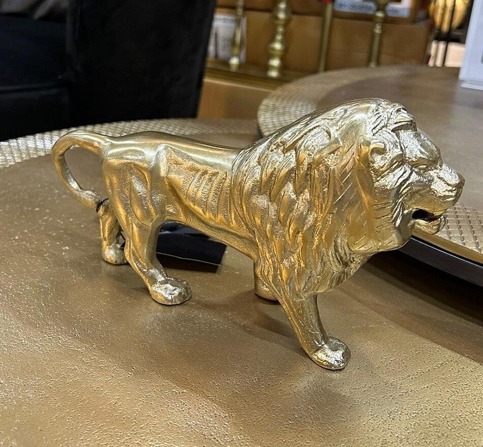 Decoratief beeld leeuw goud
