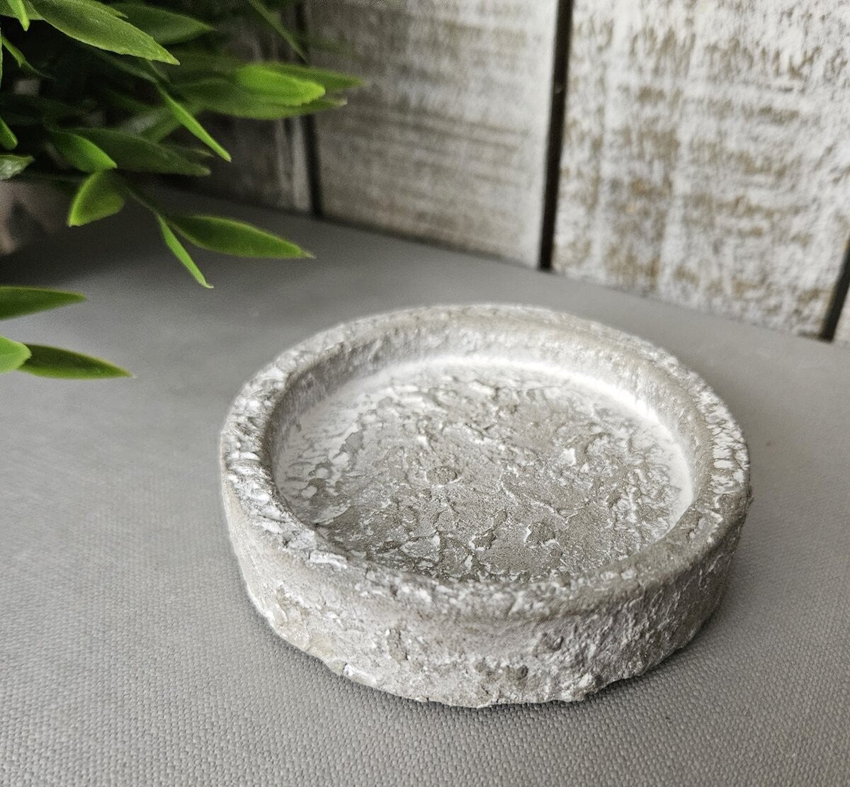 Schaaltje voor amberblokje grijs