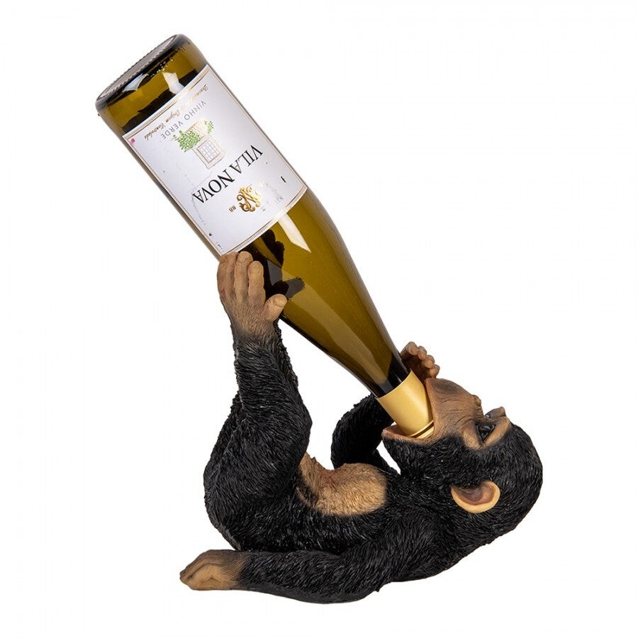 Flessenhouder Aap – 25x15x23 cm – Polyresin | Clayre & Eef