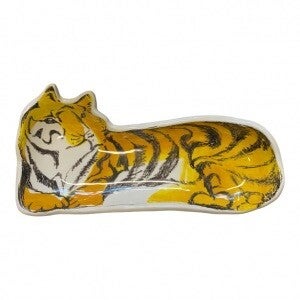Schaaltje in de vorm van liggende tijger