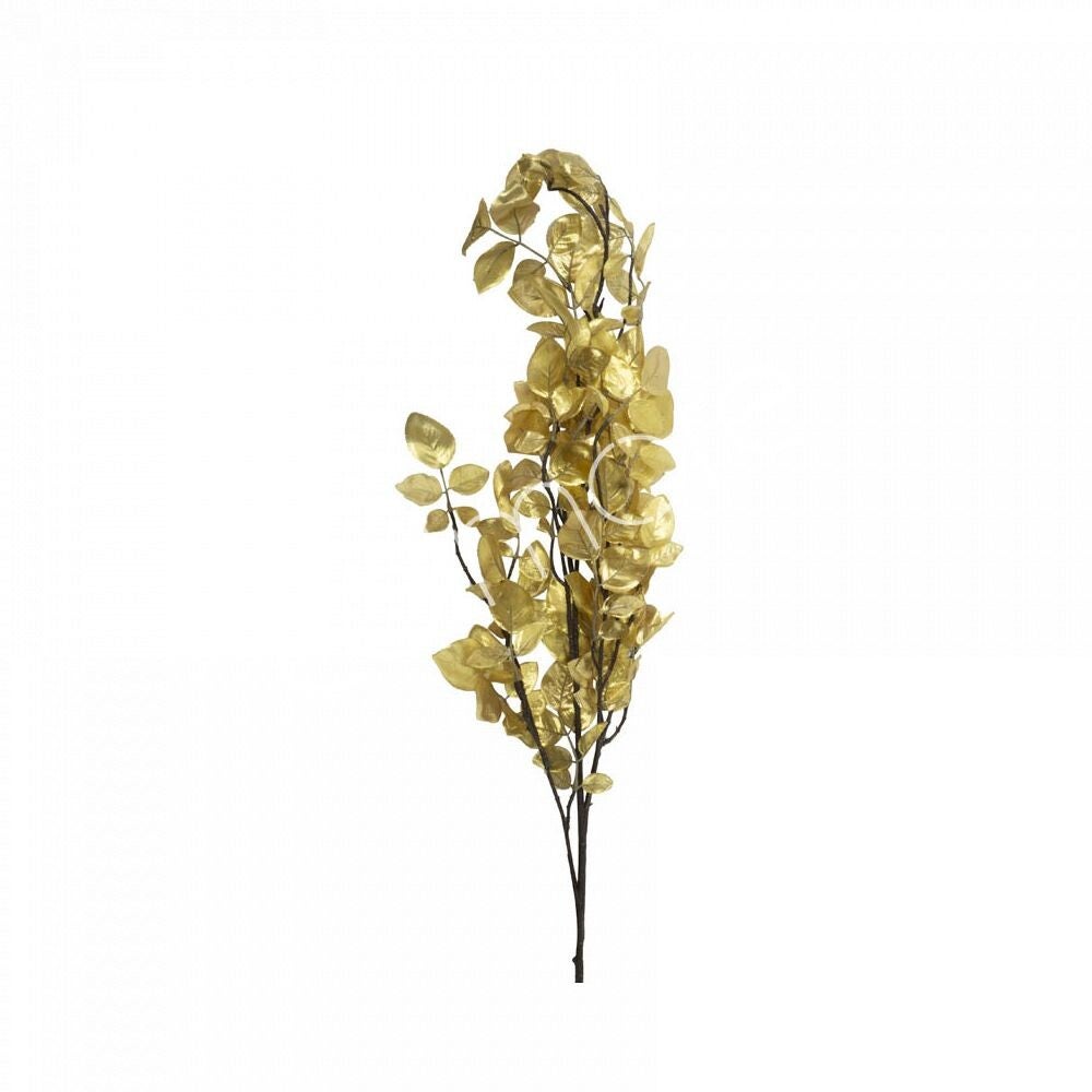 Zijdenbloem colmore gouden blaadjes (113cm)