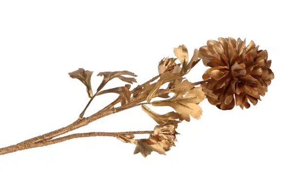 Zijdenbloem | Dahlia | Goud | 65cm