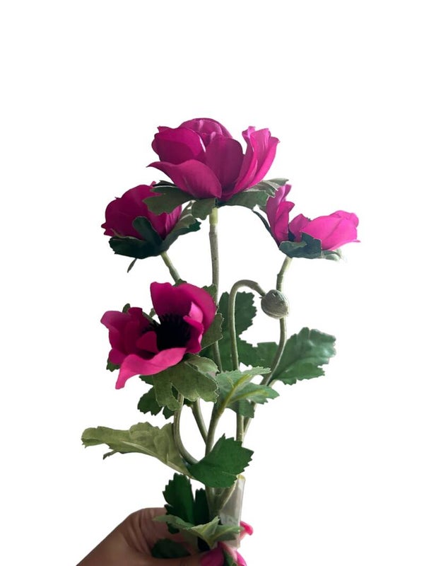 Zijdenbloemen | Kunstbloemen | Anemoon | Roze