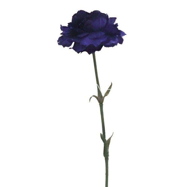 Zijdenbloem | Kunstbloem | Anjer | Donkerpaars | Colmore | 60cm