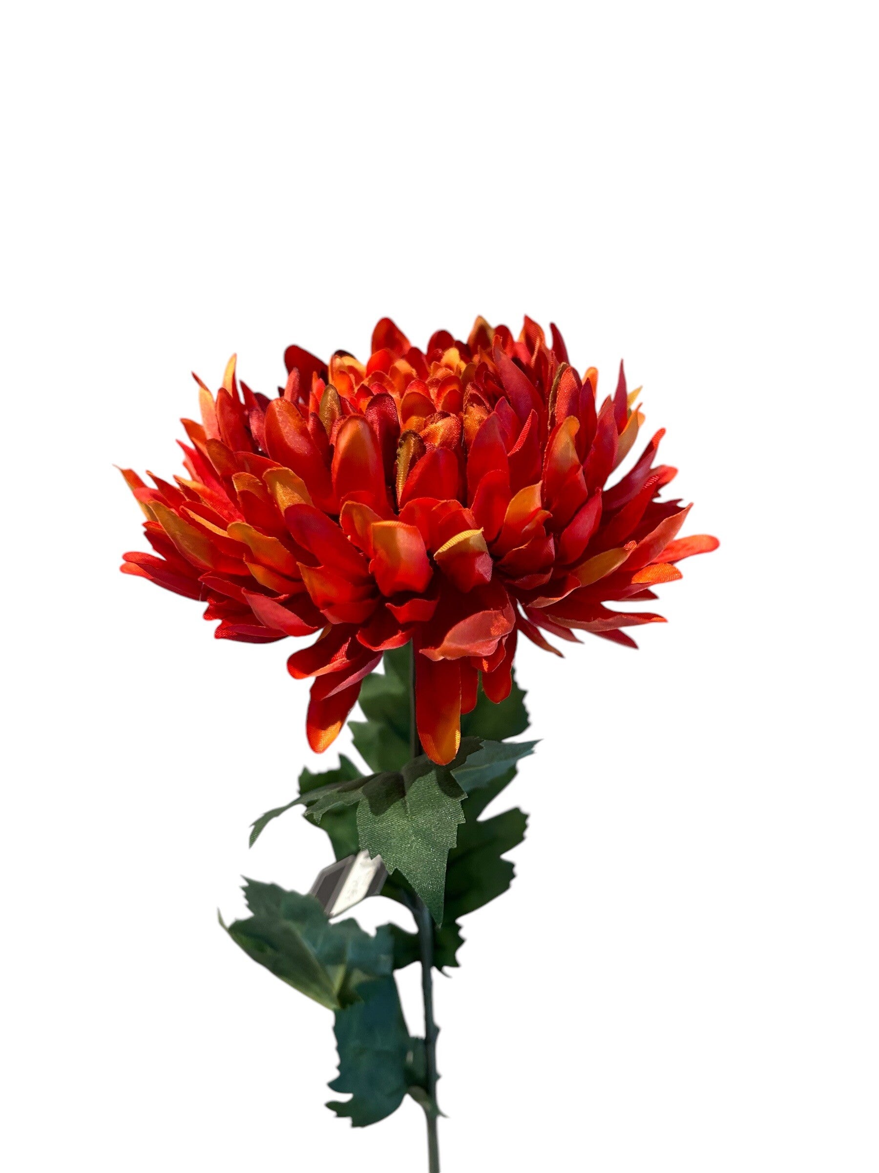 Zijdenbloem | Kunstbloem | Chrysant | Oranje | 75cm