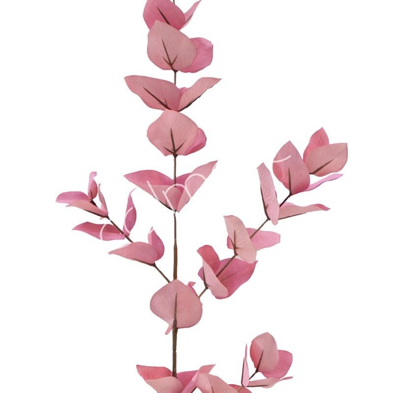 Zijdenbloem | Kunstbloem | Eucalyptus | Roze | Colmore | 90cm