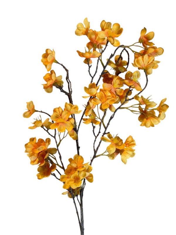 Zijdenbloem | Kunstbloem | Kersenbloesem | Geel | 106cm