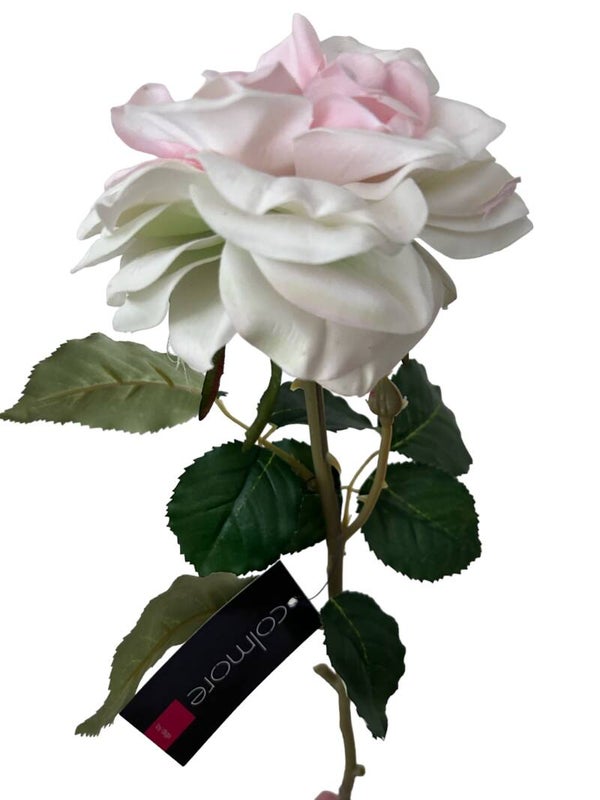 Zijdenbloem Colmore witte roos (72cm)