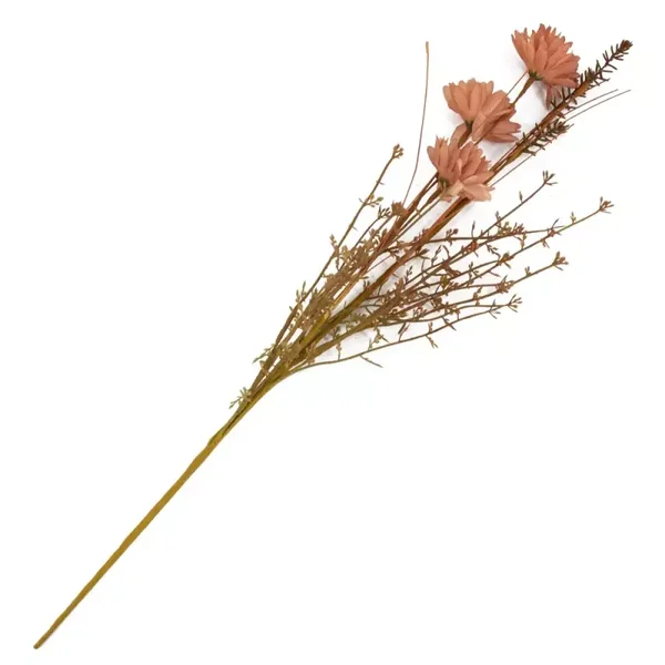 Zijdenbloem veldboeketje roze chrysanten (60cm)