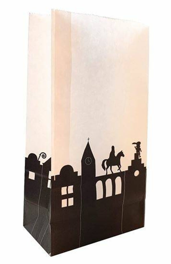 Sint Blokzak Sint op de daken Wit M