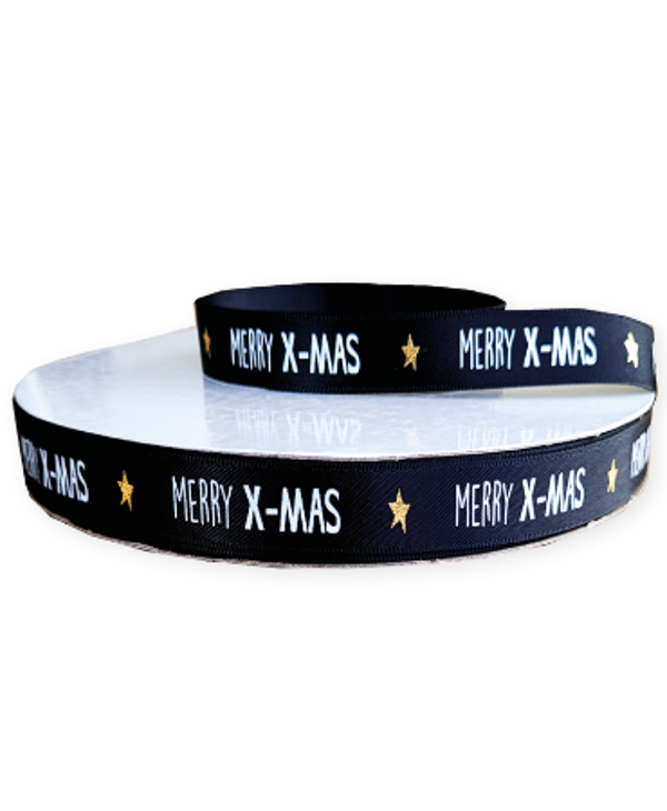 kerst satijnlint merry christmas