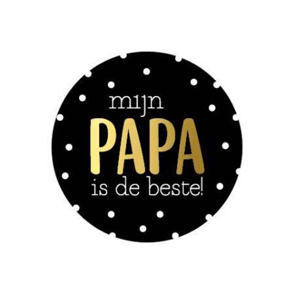 sticker mijn papa is de beste 40mm
