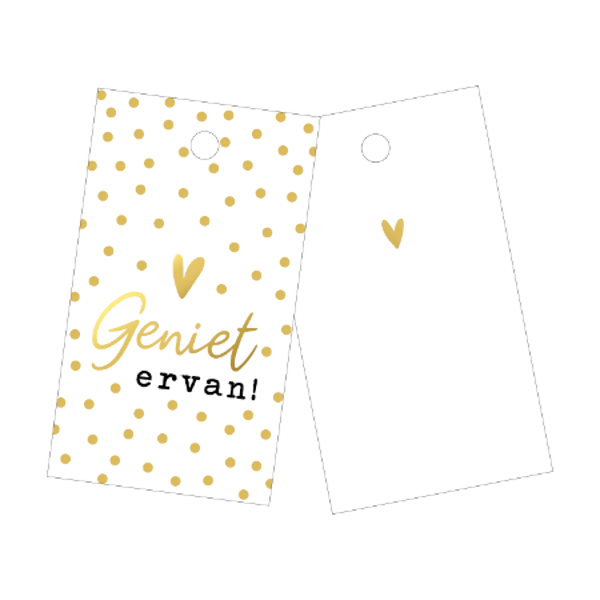 kadolabel Geniet ervan