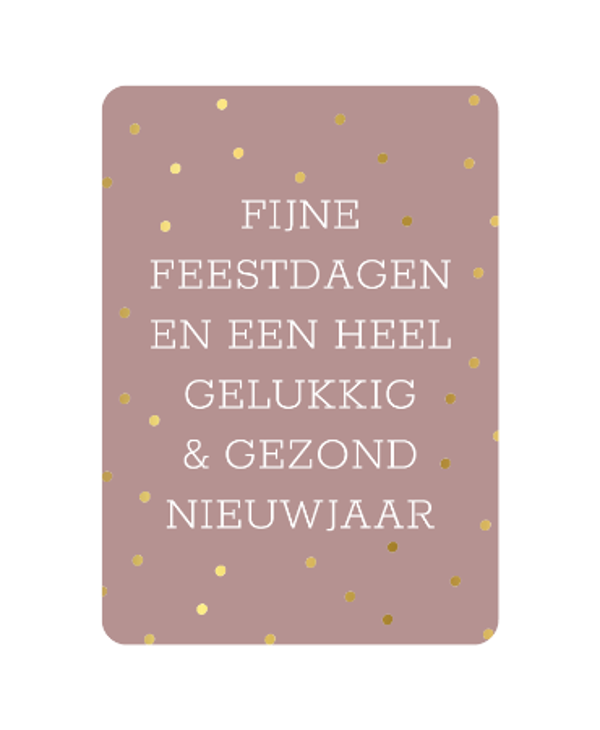 kerst ansichtkaart fijne feestdagen en een heel gelukkig & gezond nieuwjaar